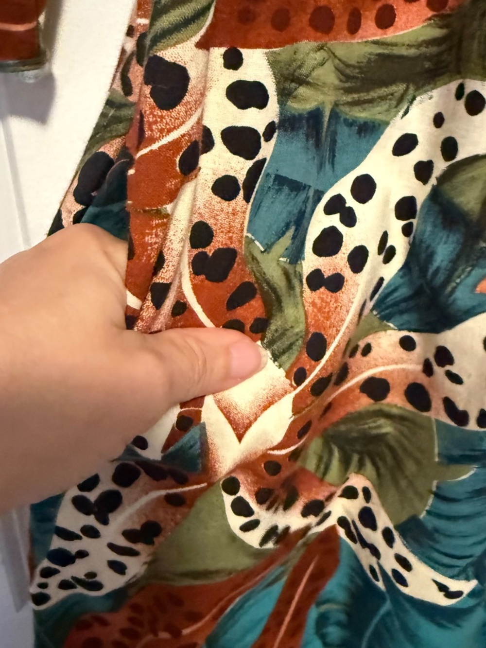 Vintage Hilo Hattie Floral Tiger Lily Ruffled Maxi Dress Size Small - Picture 9 of 13